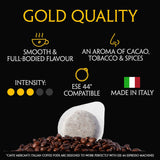 Caffe Mercanti Italian Coffee Pods (E.S.E., Easy Serve Espresso) 150 Pods