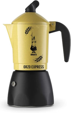 Bialetti Moka Orzo Express, Barley Italian Coffee Maker, Aluminium, 2 Cups, Silver