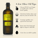 Carapelli - Oro Verde Extra Virgin Olive Oil: First Cold-Pressed EVOO – 33.8 Fluid Ounces (1 Liter)