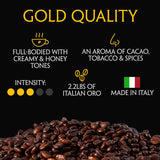 Caffe Mercanti Italian Espresso Roast Coffee Beans - 2.2 lb Bag
