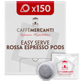 Caffe Mercanti Italian Coffee Pods (E.S.E., Easy Serve Espresso) 150 Pods