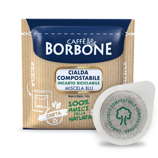 Caffe Borbone ESE Italian Espresso Pods 100% ORGANIC PACKAGING 50 Coffee Pods